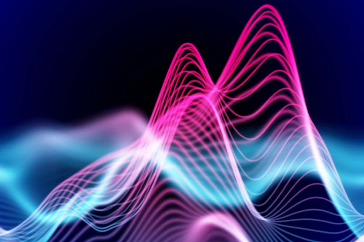 Abstract visualisation of sound waves